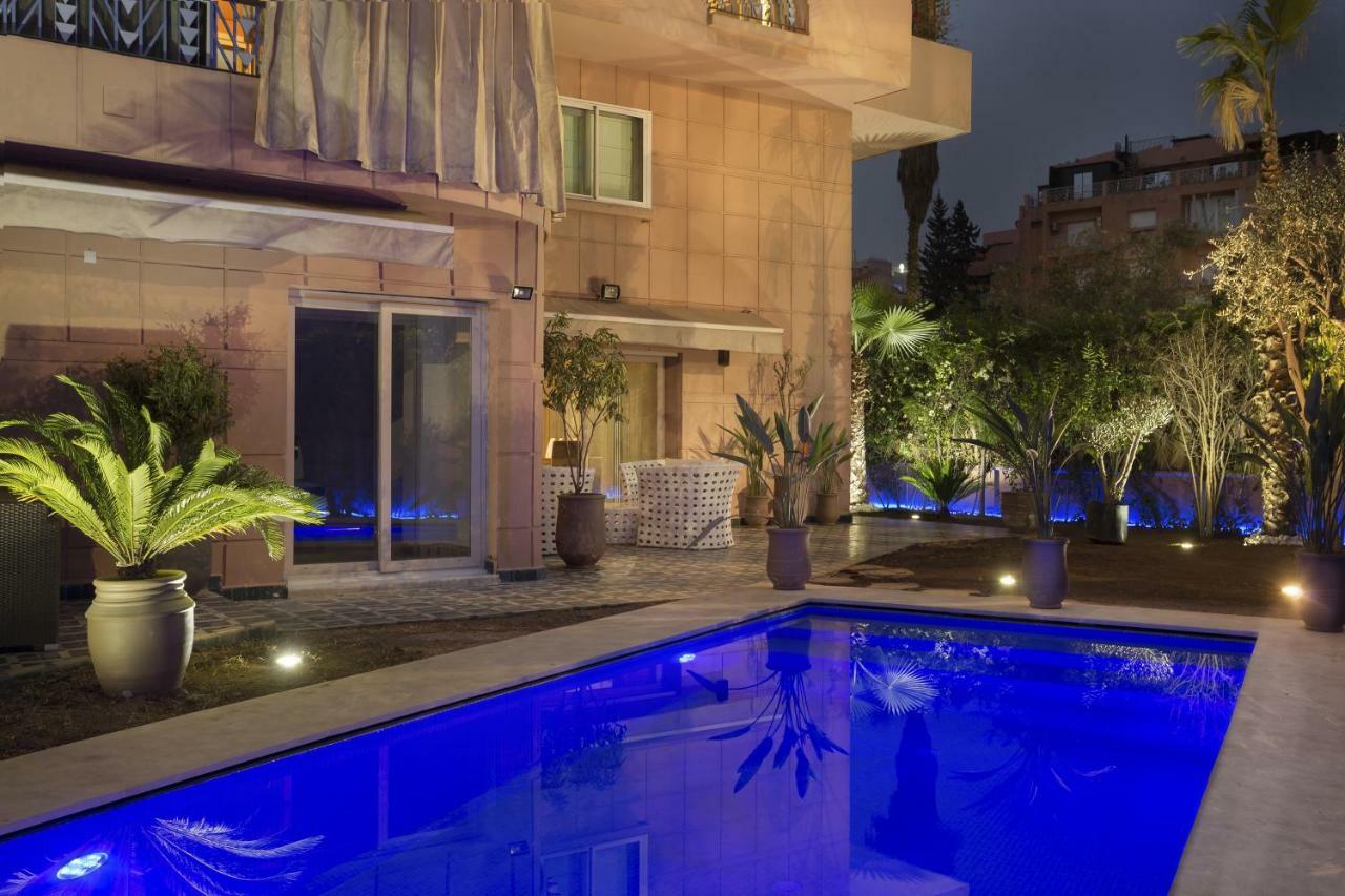 The Ruby Apartment With Private Swimming Pool - Hivernage Quarter - By Goldex Marrakech Marrakesch Exterior foto